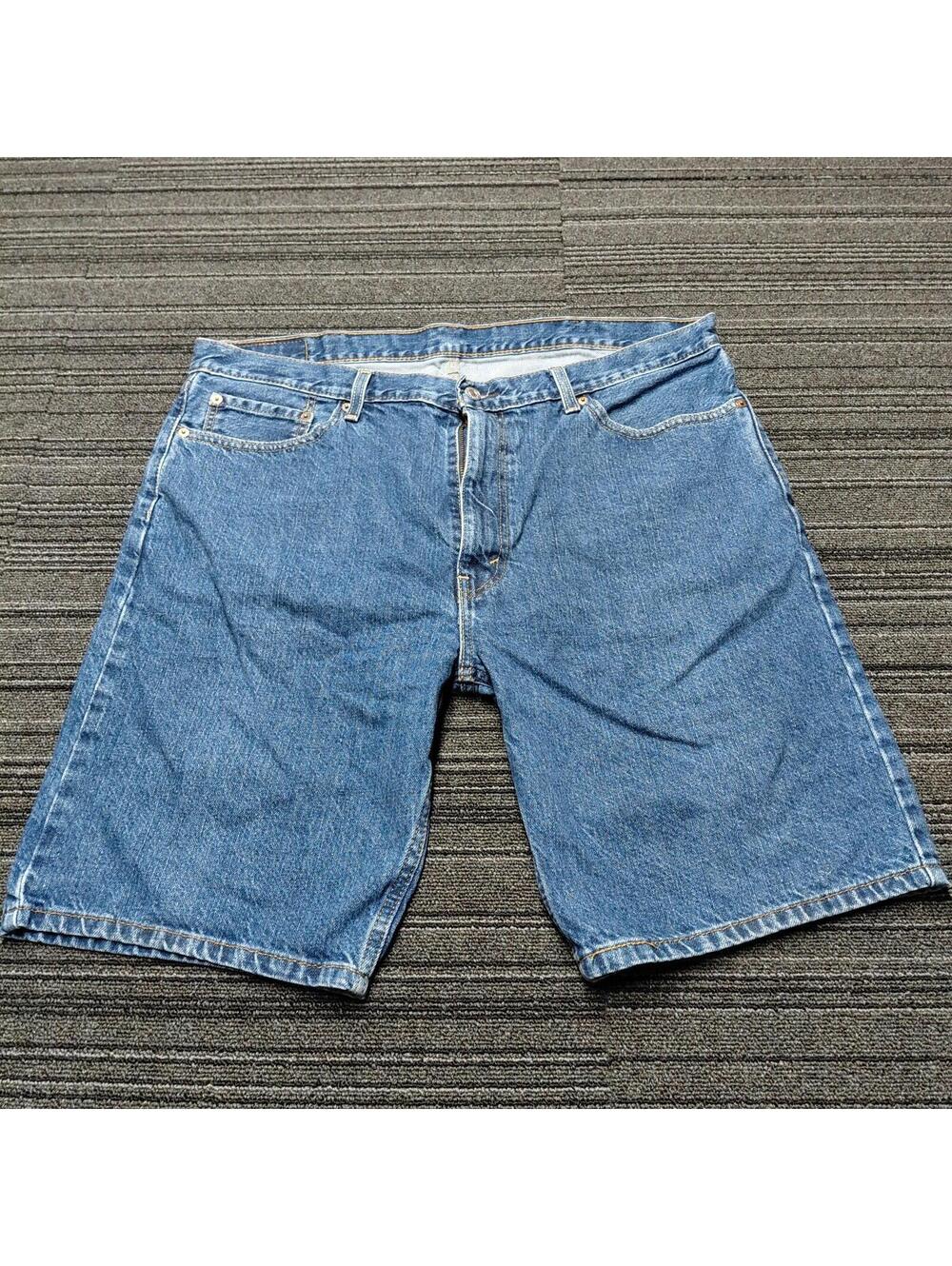 Levi's 505 Denim Shorts Mens 40 Blue Regular Fit Jean Shorts Casual Summer